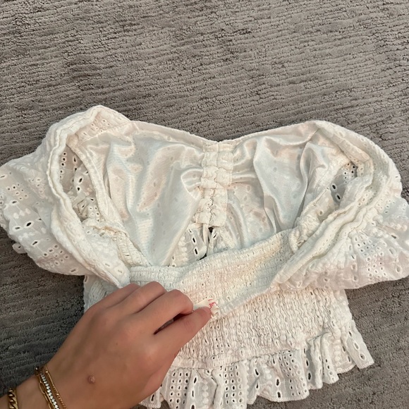 White Ruffle Set | Size XS-S - Picture 4 of 4